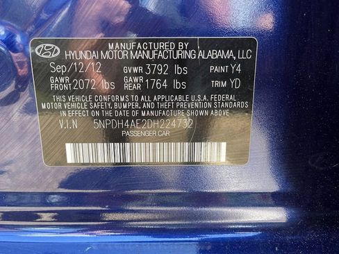 Used 2013 Hyundai Elantra GLS FWD image 7