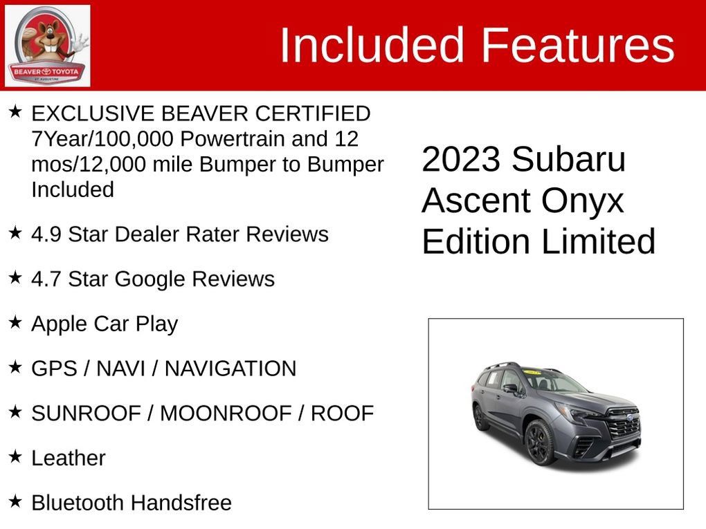 Used 2023 Subaru Ascent Onyx Edition Limited AWD/4WD image 4