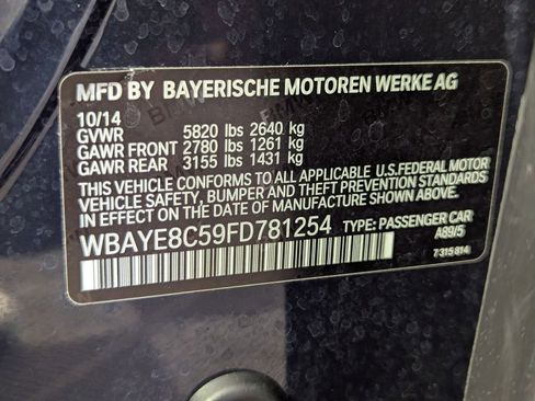 Used 2015 BMW 750Li RWD image 67