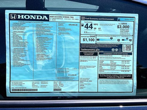 New 2026 Honda Accord Touring image 18