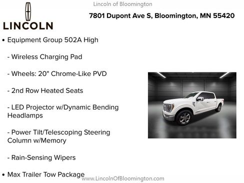 Used 2023 Ford F150 Lariat w/ Equipment Group 502A High image 9