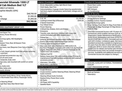 Certified 2018 Chevrolet Silverado 1500 LT AWD/4WD image 3