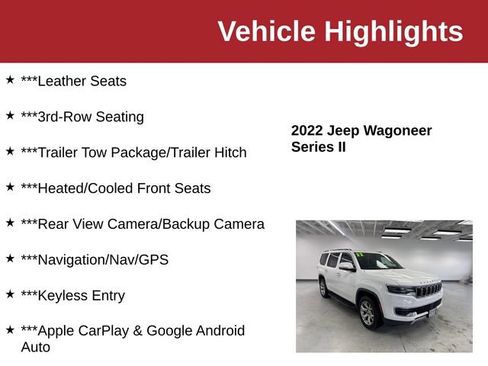 Used 2022 Jeep Wagoneer Series II AWD/4WD image 10
