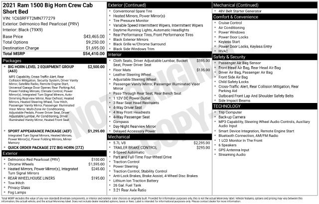 Used 2021 RAM 1500 Big Horn AWD/4WD image 5