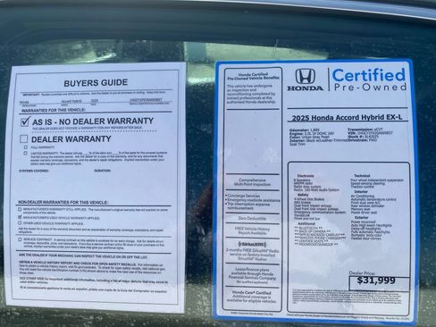 Certified 2025 Honda Accord EX-L image 37