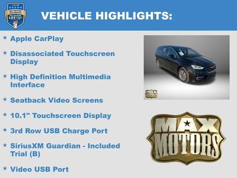 Used 2025 Chrysler Pacifica Select w/ Uconnect Theater Family Group image 17