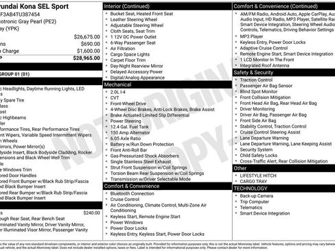 New 2026 Hyundai Kona SEL Sport FWD image 7