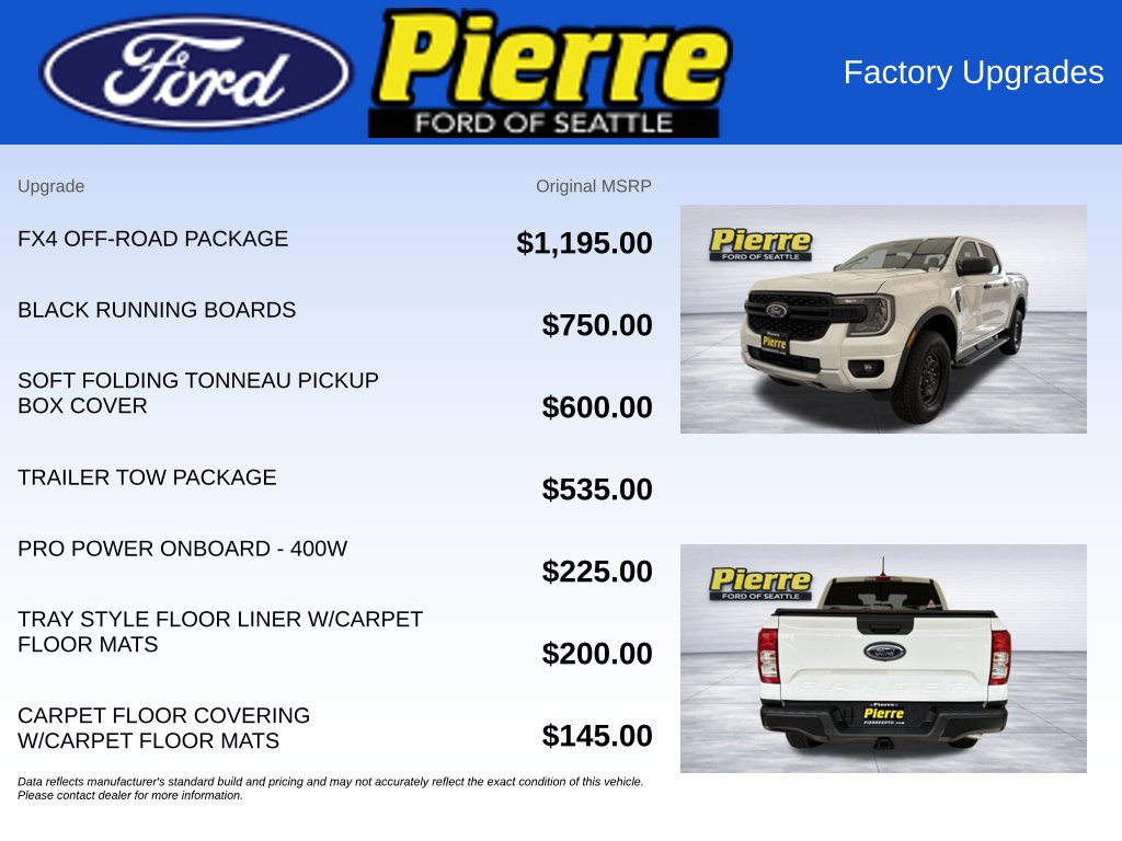 New 2026 Ford Ranger XL w/ FX4 Off-Road Package AWD/4WD image 13