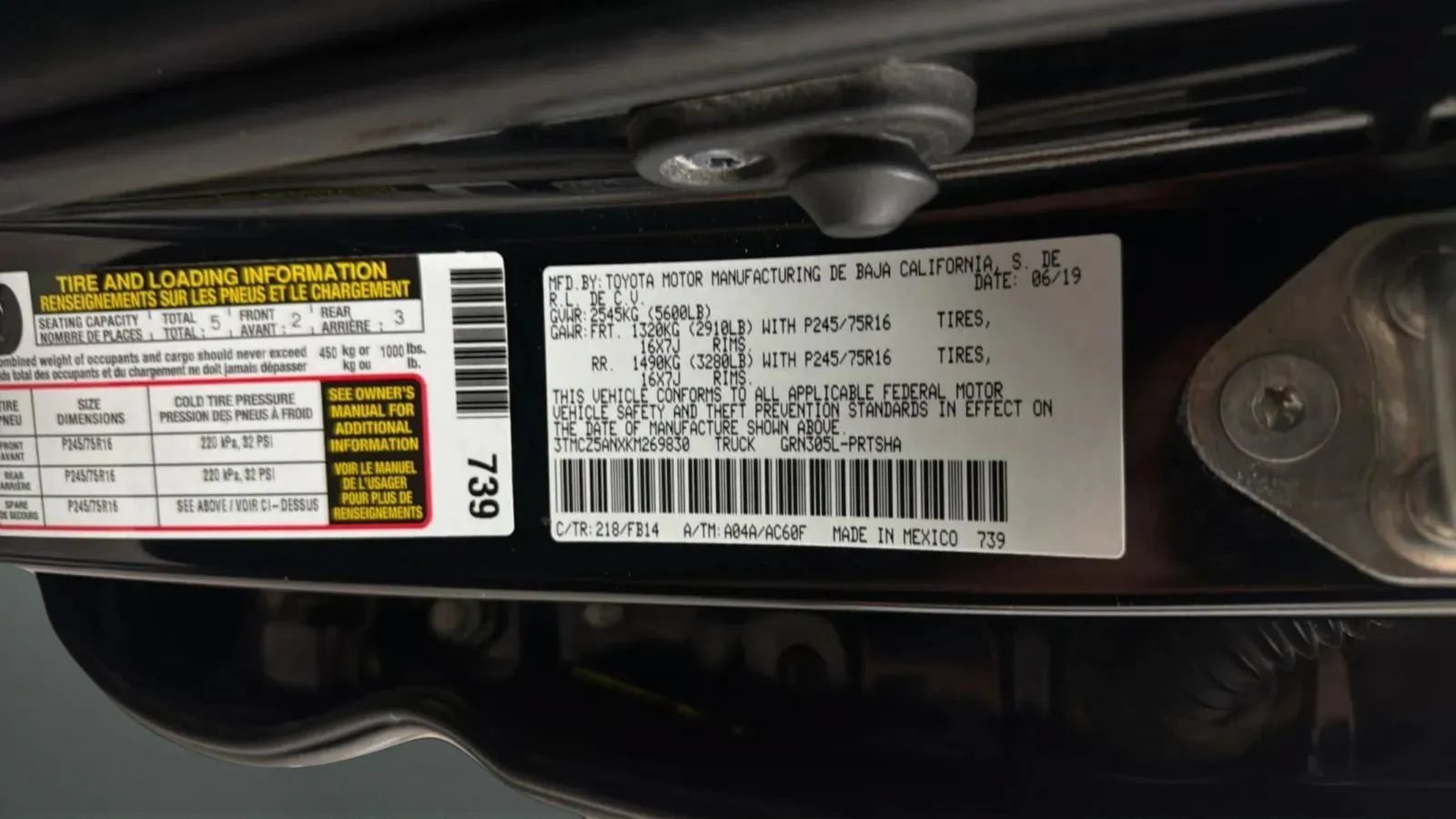 Used 2019 Toyota Tacoma SR w/ SR Convenience Package AWD/4WD image 28