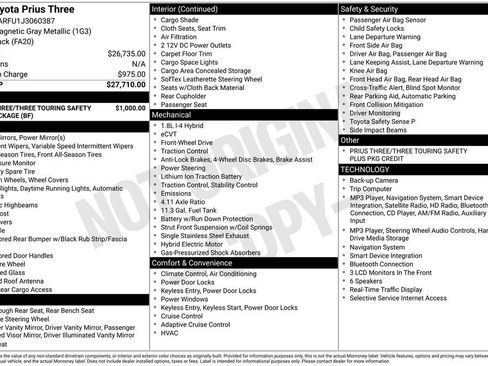 Used 2018 Toyota Prius Three FWD image 24