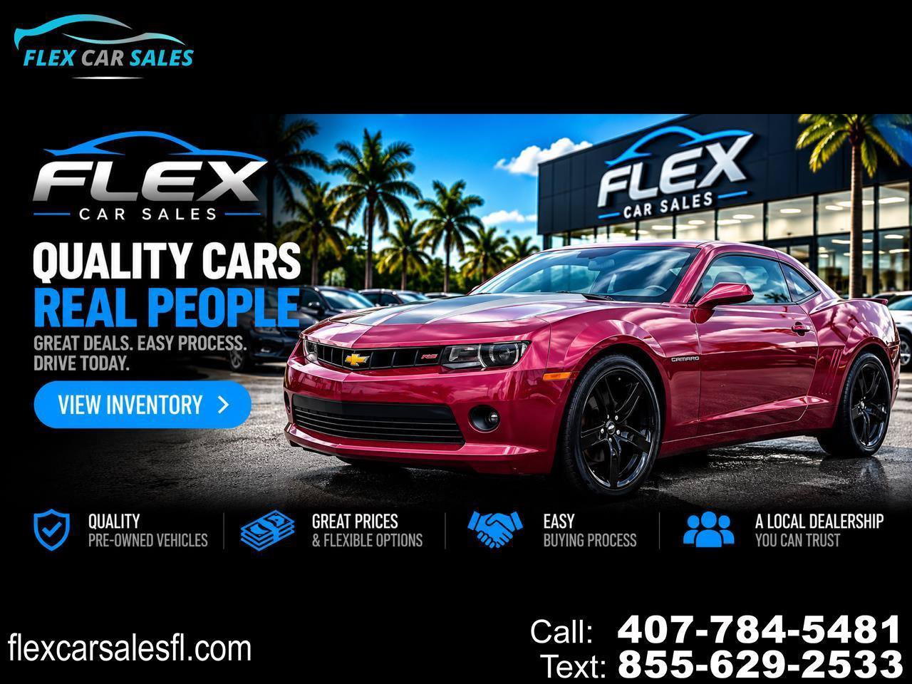 Used 2014 Chevrolet Camaro LT w/ RS Package RWD image 1