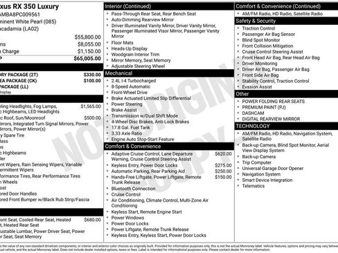 Used 2023 Lexus RX 350 FWD w/ Accessory Package image 23