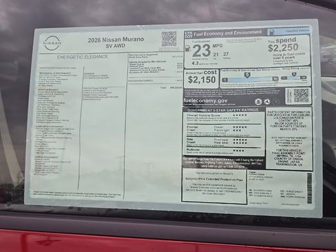 New 2026 Nissan Murano SV image 37