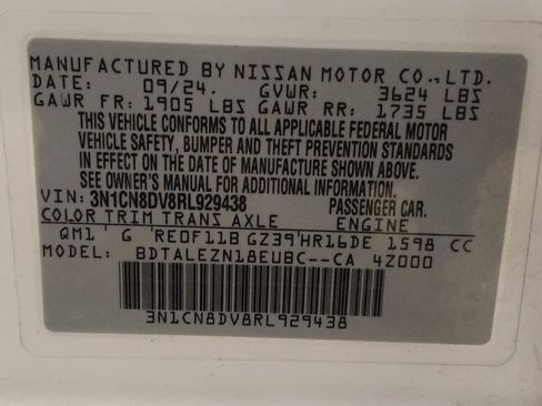 Used 2024 Nissan Versa S w/ S Plus Package FWD image 33