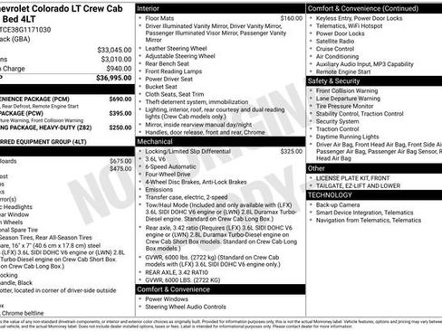 Used 2016 Chevrolet Colorado LT w/ LT Convenience Package AWD/4WD image 31