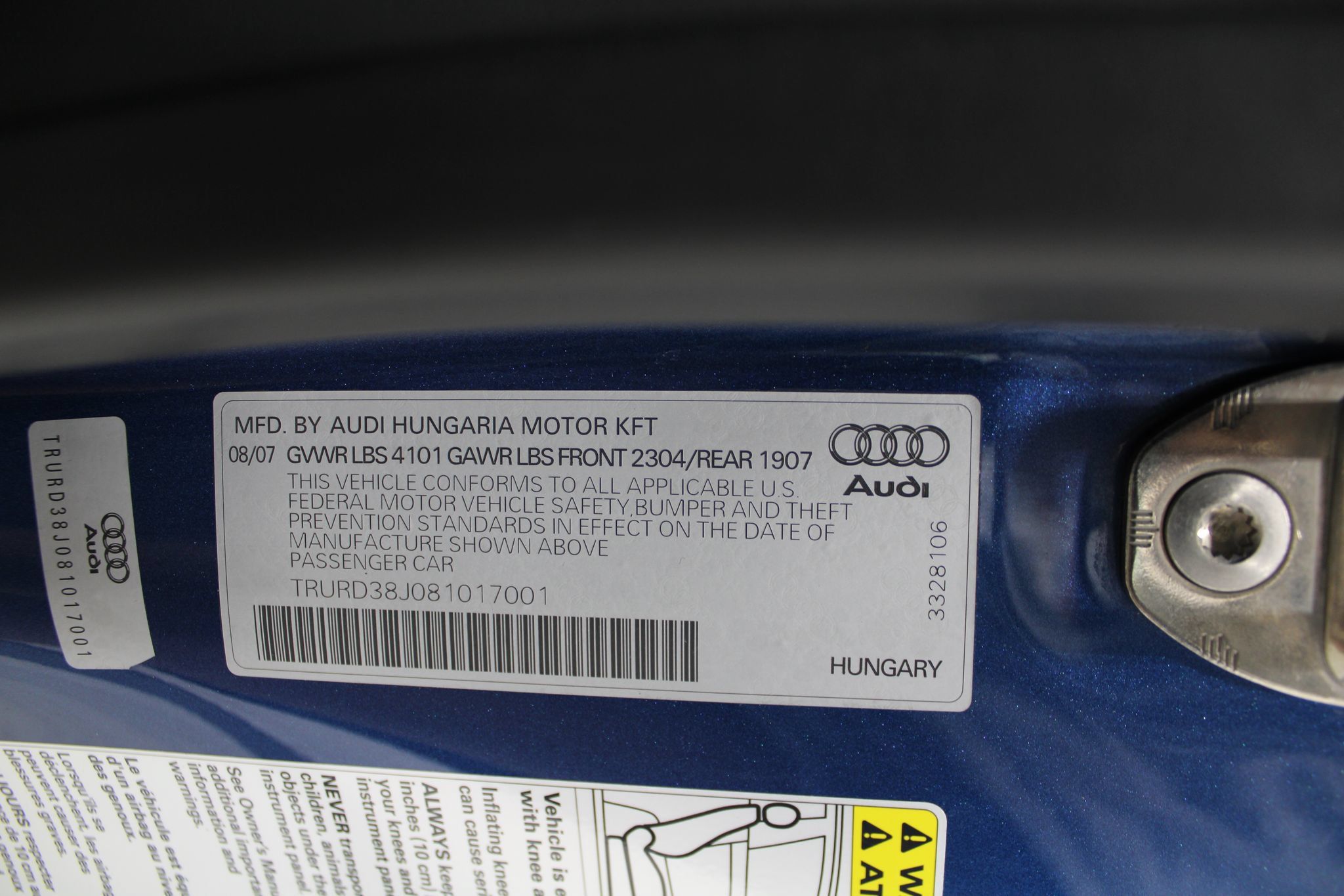 Used 2008 Audi TT 3.2 AWD/4WD image 36
