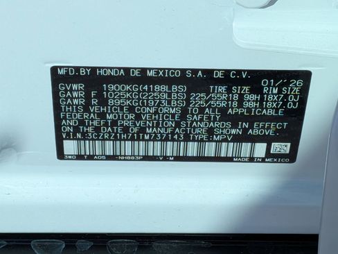 New 2026 Honda HR-V EX-L image 36