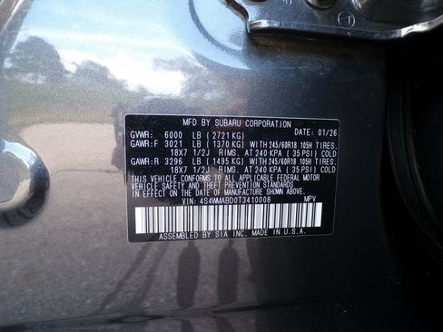 Used 2026 Subaru Ascent Premium w/ Premium Package AWD/4WD image 37