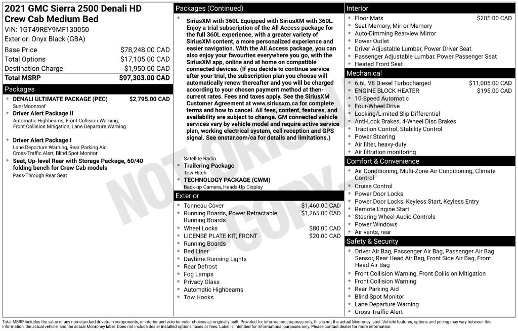 Used 2021 GMC Sierra 2500 Denali w/ Denali Ultimate Package AWD/4WD image 2