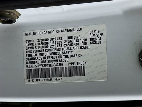 Used 2019 Honda Ridgeline Sport image 31