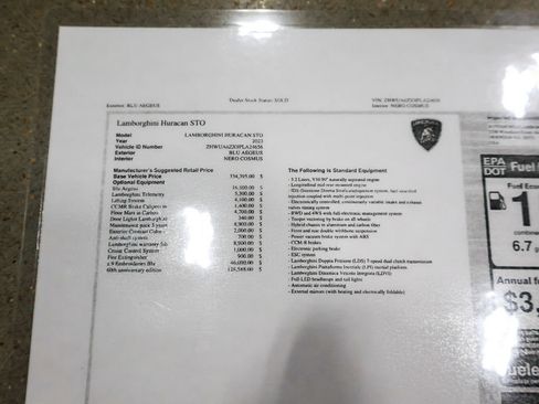 Used 2023 Lamborghini Huracan STO RWD image 75