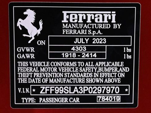 Certified 2023 Ferrari 296 GTB image 28