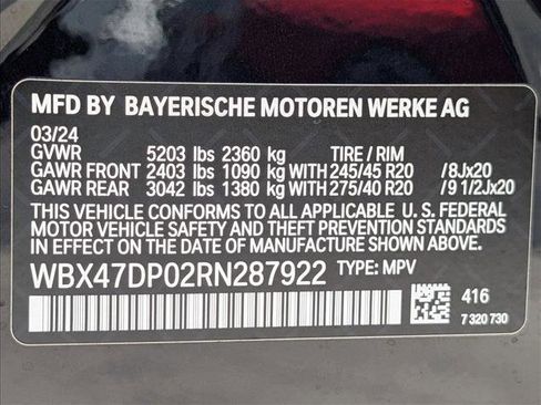 Certified 2024 BMW X3 sDrive30i w/ M Sport Package RWD image 20