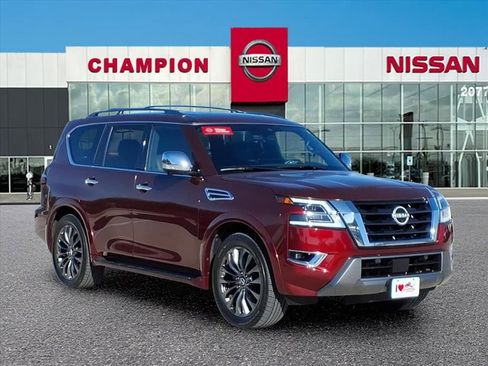 Used 2023 Nissan Armada Platinum w/ Captain's Chairs Package image 1