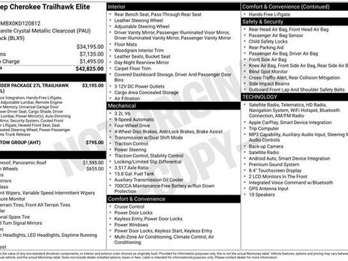 Used 2019 Jeep Cherokee Trailhawk image 10