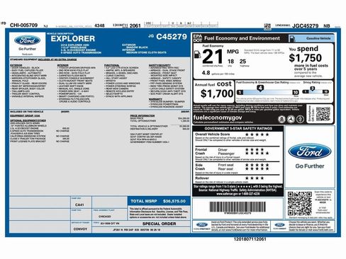 Used 2018 Ford Explorer 4WD w/ Class II Trailer Tow Package image 2