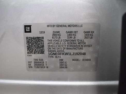 Used 2020 Chevrolet Traverse LS w/ LPO, Floor Liner Package FWD image 30