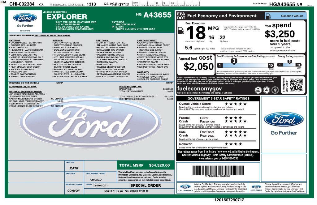 Used 2017 Ford Explorer Platinum AWD/4WD image 3