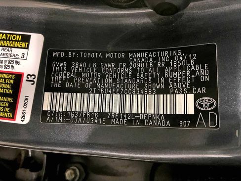 Used 2012 Toyota Corolla LE image 32