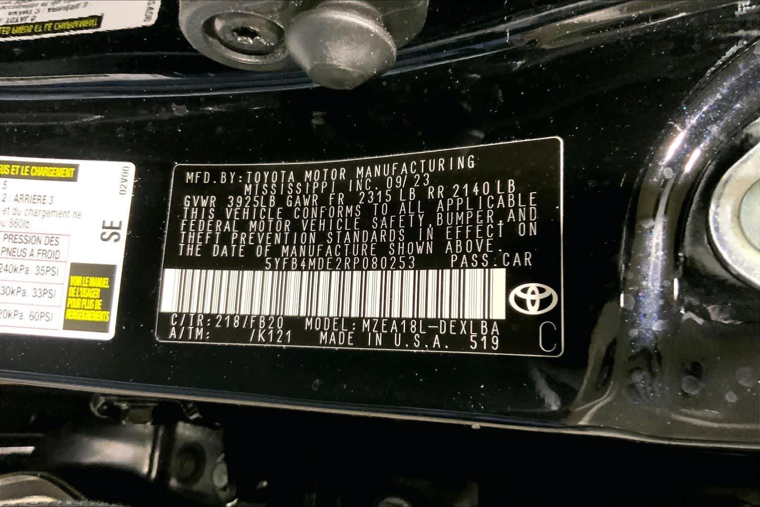 Certified 2024 Toyota Corolla LE FWD image 37