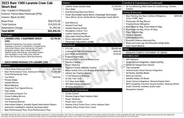 Used 2023 RAM 1500 Laramie AWD/4WD image 22