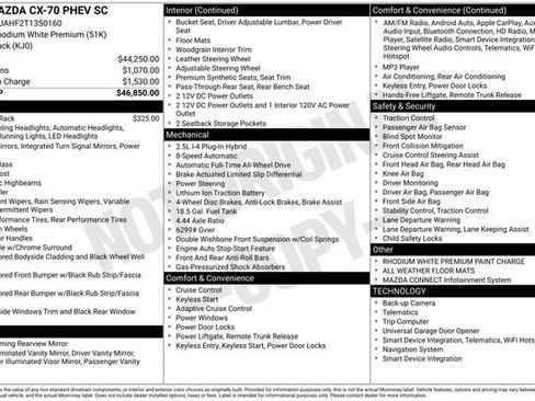 New 2026 MAZDA CX-70 SC AWD/4WD image 5