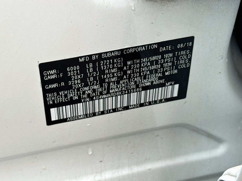 Used 2019 Subaru Ascent Touring AWD/4WD image 37