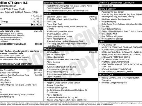 New 2026 Cadillac CT5 Sport w/ Technology Package AWD/4WD image 4