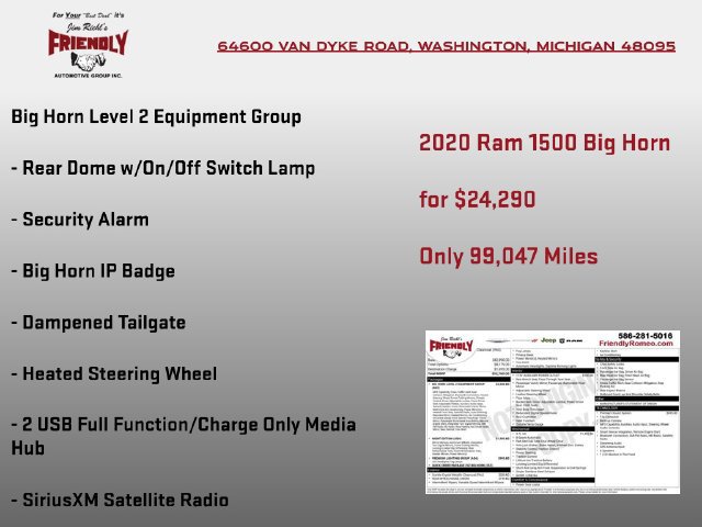 Used 2020 RAM 1500 Big Horn AWD/4WD image 5