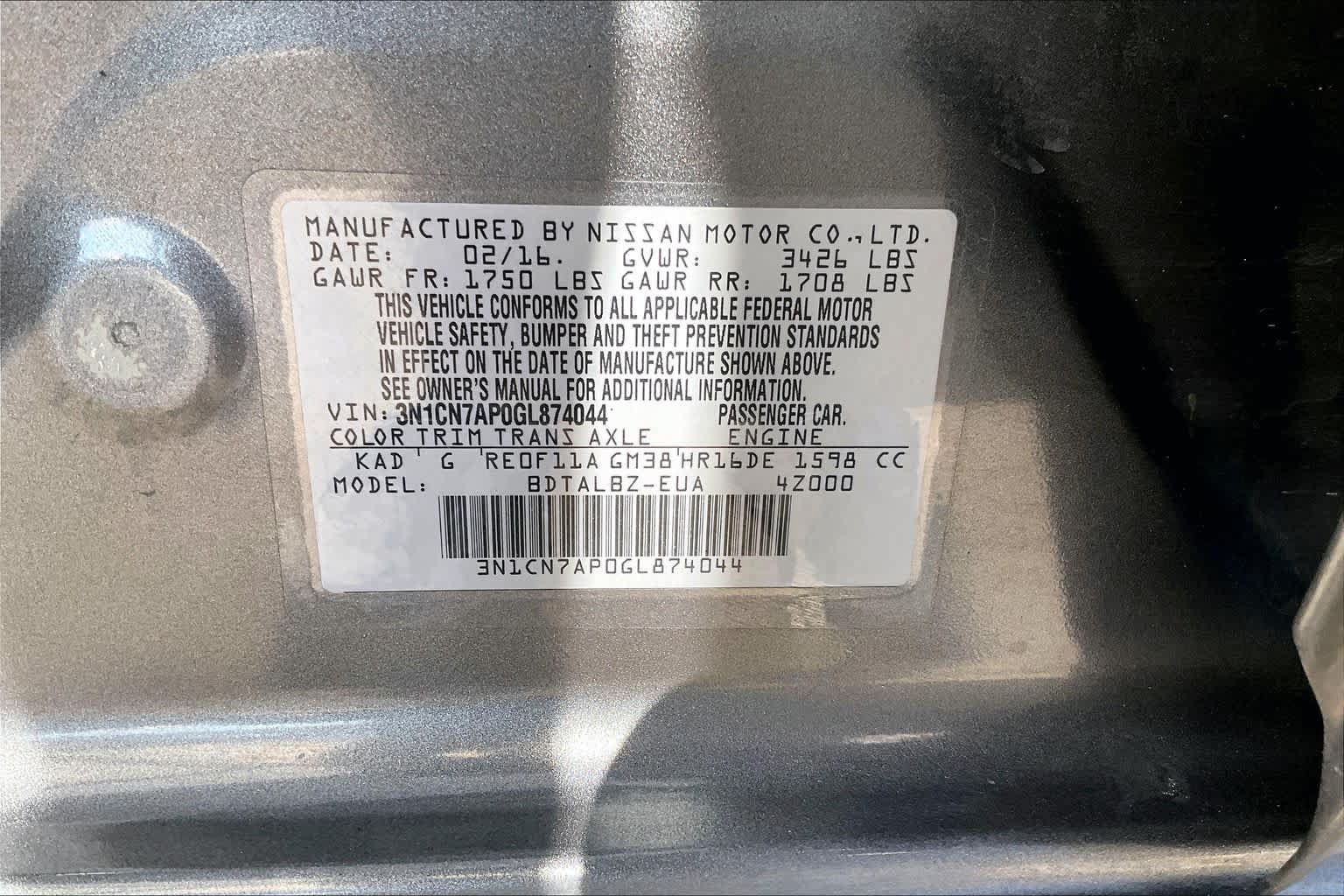 Used 2016 Nissan Versa SV FWD image 34