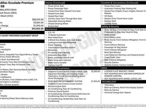 Used 2023 Cadillac Escalade Premium Luxury RWD image 1