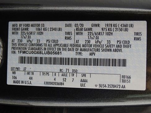 Used 2020 Ford Escape SE image 20