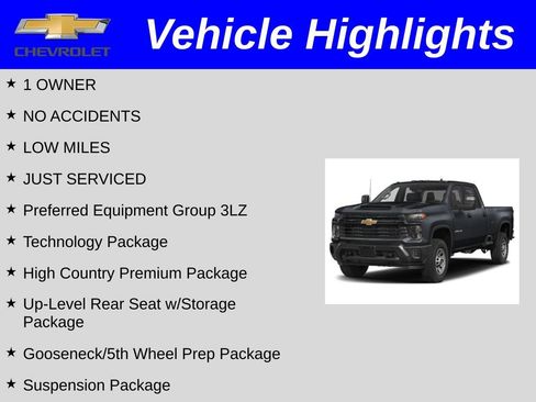 Used 2025 Chevrolet Silverado 3500 High Country w/ High Country Premium Package AWD/4WD image 2