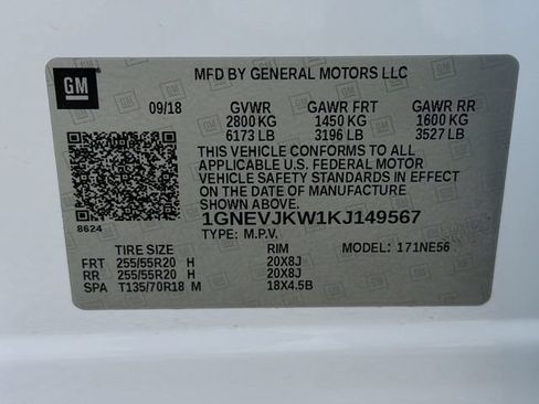 Used 2019 Chevrolet Traverse High Country AWD/4WD image 36