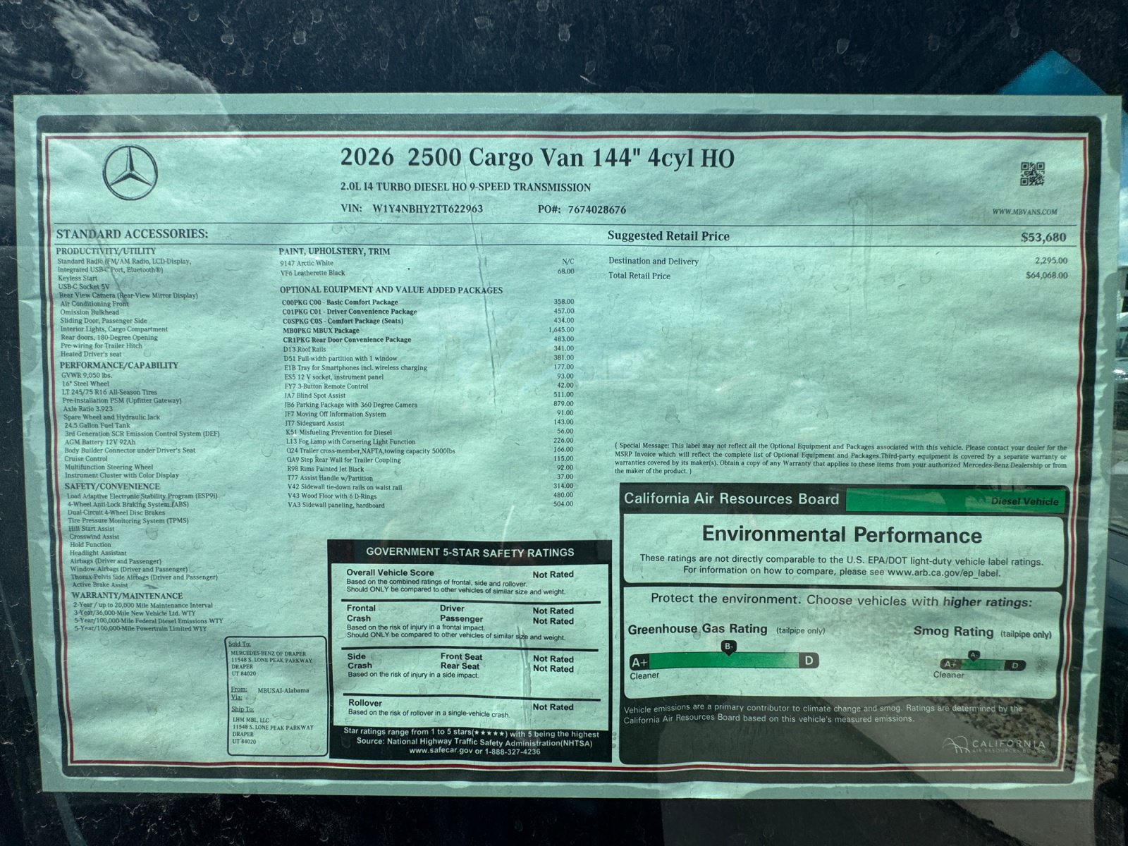 New 2026 Mercedes-Benz Sprinter 2500 image 31