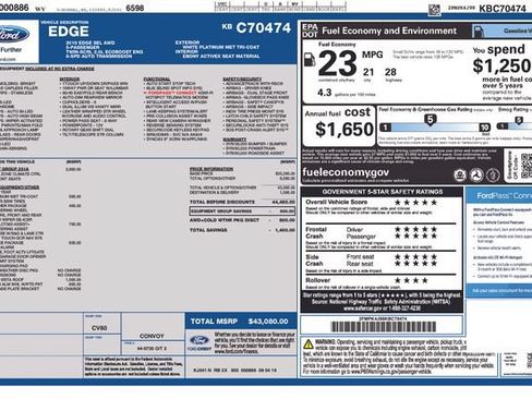 Used 2019 Ford Edge SEL w/ Equipment Group 201A AWD/4WD image 26