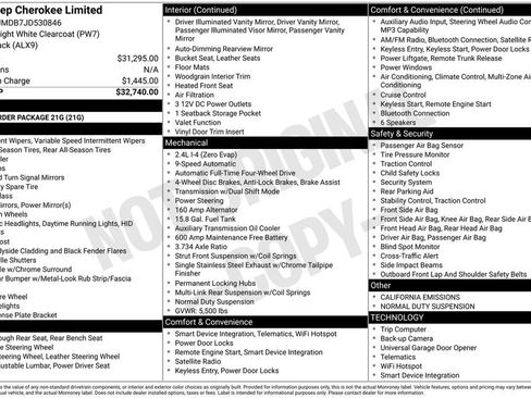 Used 2018 Jeep Cherokee Limited image 5