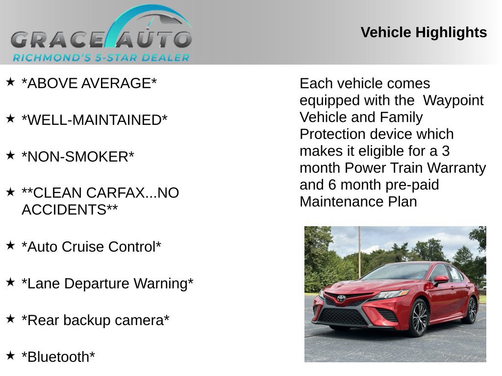 Used 2020 Toyota Camry SE FWD image 2