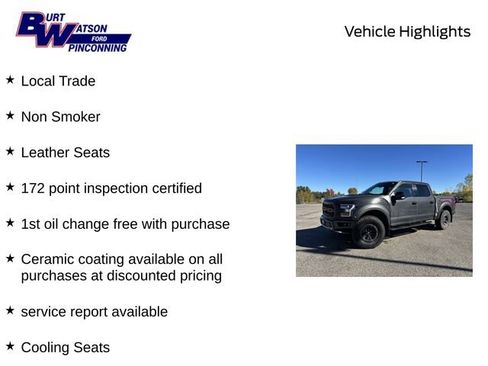 Used 2018 Ford F150 Raptor w/ Equipment Group 802A Luxury image 10