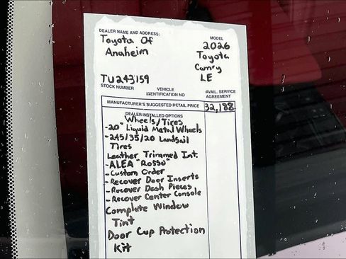 New 2026 Toyota Camry LE image 22